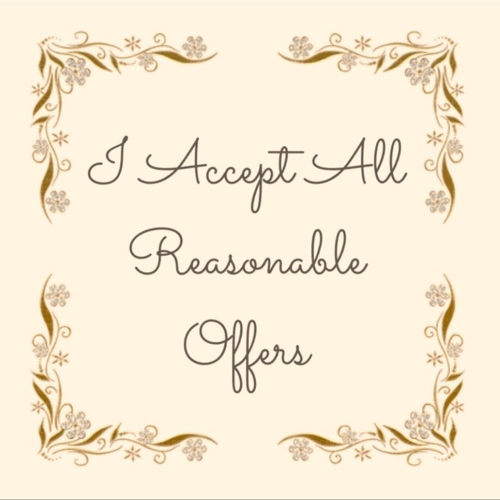 All reasonable offers & counteroffers are welcome!